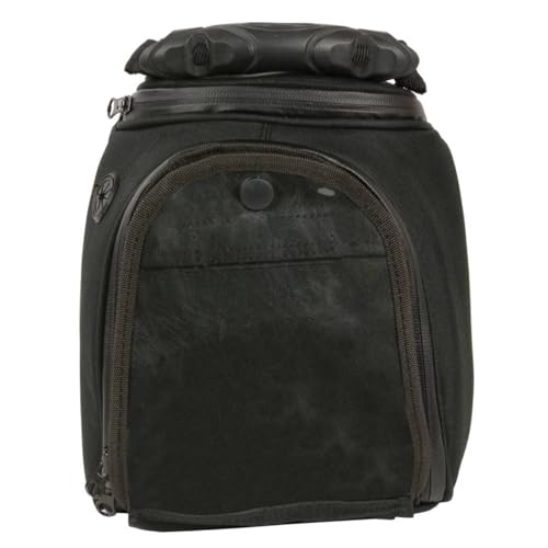 Milwaukee Leather SH677 Black Small Textile Magnetic Motorcycle Tank Bag - One Size