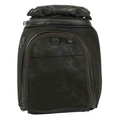 Milwaukee Leather SH677 Black Small Textile Magnetic Motorcycle Tank Bag - One Size