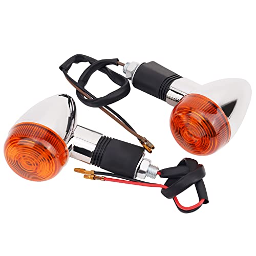 Road Passion 35601-01D10-000 35603-17C41-999 35601-44140-000 35603-44171-000 Motorcycle Turn Signal Light Compatible with Yamaha XV250 ; Suzuki GSX250 GSX400