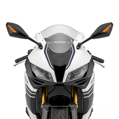 Motorcycle Rearview Mirror LED Turn Signal Mirror Running Light Rear View Mirror for CBR1000F CBR600F CBR900RR YZF FZ1 FZR600