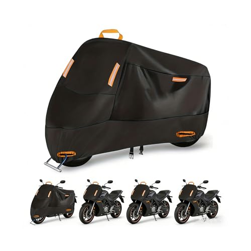 Motorcycle Cover for Kawasaki Ninja ZX-14R（ZZR1400） 2006-2020, Rain Sun Motorbike Cover for All Seasons with Lock Holes & Storage Bag Outdoor Motorbike Cover,XXXXL 295 * 110 * 140cm - color: XXXXL 295*110*140cm