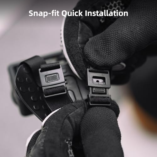 Quick Release Motorcycle Helmet Chin Strap Mount for Go Pro, Magnetic Dirt Bike Helmet Mount Compatible with DJI Osmo Action 6/5pro/4/3,GoPro Hero 13,12,11,10, 9, 8, AKASO, SJCAM and More