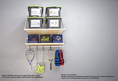 Rhino Combo Universal Garage Storage Kit - 4 feet - size: 4-ft Length x 33.5-in and 20-in Depth