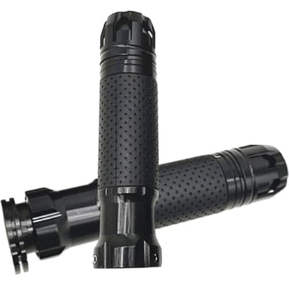 Riloer Motorcycle Handlebar, Non-Slip Hand Grips, Compatible with Motorcycles with 7/8 inch (22MM) Handlebars, 2 PC - color: Black