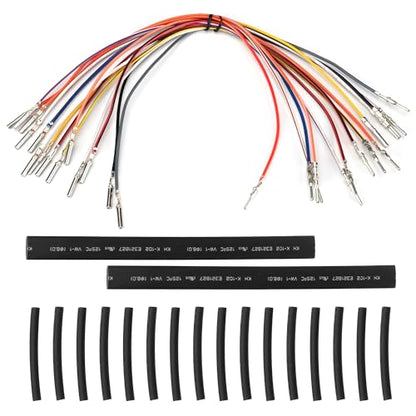 MoKitDora 14"-18" CAN-Bus Handlebar Wiring Extension Harness Kit for 1996-2006 Harley Softail Dyna Sportster XL - size: 14"-18"