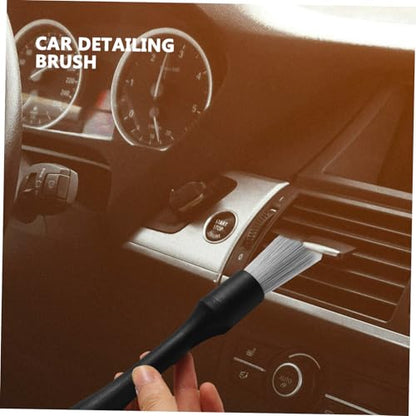 Cabilock Car Detailing Brush Ergonomic Grip for Wheel Hub and Interior Cleaning Soft Bristles for and Rim Detailing Essential Car Wash Tool for - size: 22.50X2.50X2.50CM