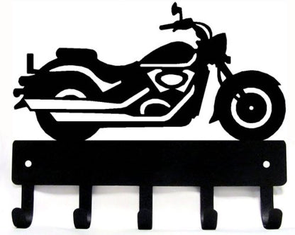 Cruiser Motorcycle Motorbike #12 Key Rack Holder for Wall - 9 inch Wide - Made in USA; Rider Gifts