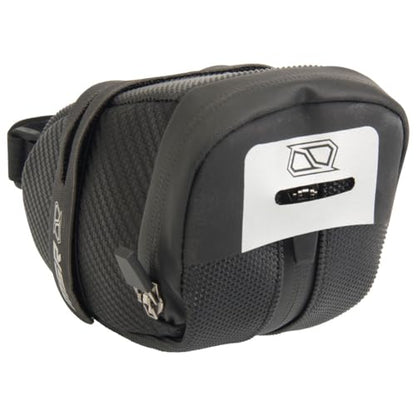 MSR Bicycle Seat Bag Black Bike Under Seat Saddle Bag for Mountain or Road Extra Storage and Taillight Mount