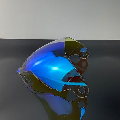 Airflite Shield Uv-protected For ICON IC-06 Airflite Face Shield Replacement Helmet Visor (Revo Clear Blue-day and night) - color: Revo Clear Blue-day and Night