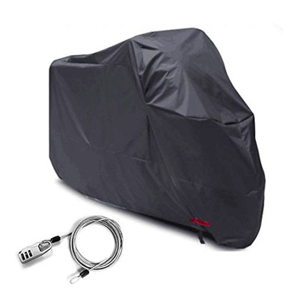 J&C 115x43x55Inhces Motorcycle Cover Waterproof Dust-Proof Outdoor Rain UV Protector Motorbike Covers for Motorcycle - size: XXXL