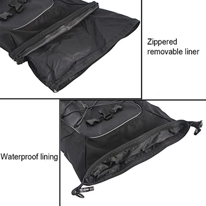 Universal Saddlebag Crash Sissy Bar Waterproof Rear Seat Bags Backpack for BMW YAMAHA Honda Riding Pack Motocross