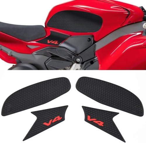 Motorcycle Tank Pads Rubber Protection Adhesive Non-Slip Side Tank Pad For Panigale V4 2025