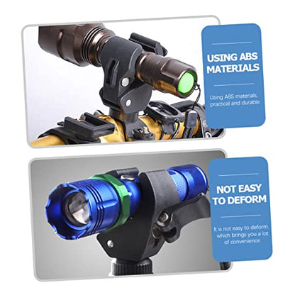 Totority 3pcs Rotatable Bike Flashlight Bracket Holder for Mountain Biking Stable and Practical Flashlight Storage Rack for Cycling Safety Design for Easy Use