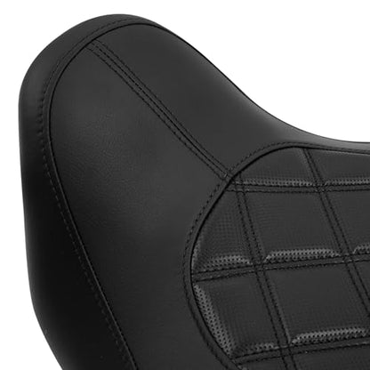 C.C. RIDER Motorcyle Gle Seat Hammock Seat for Harley Davidson Touring 2009-2023 Road King Street Glide Road Glide Electra Glide Tri Glide models - color: 34#Gel Black