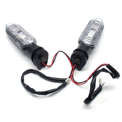 MZS Motorcycle Turn Signal Lights, LED Front Rear Blinker Indicators Amber Lamp Compatible with GROM CBR500R CB650R CBR600RR CBR650R CBR1000RR CB500F CB500X CB1000R CRF300L NC750X Rebel 300 500 CMX