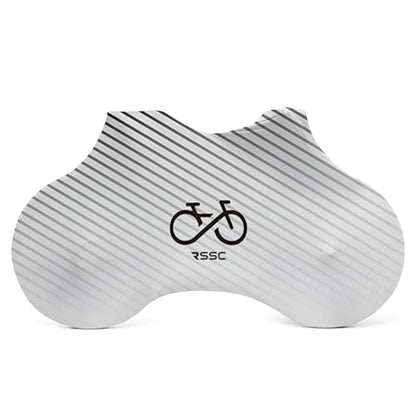 Bike Cover with 5 Zippers, Anti-Scratch Bicycle Storage Guard for Apartment & Garage, Fits Wall Hangers & Car Racks, Dust-Proof Full Protection for Most Bikes (Gray) - color: Gray