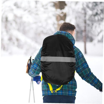 Reflective Hiking Backpack Cover with Elastic Band Rain Protection for Outdoor Adventures Lightweight and Portable Enhanced Night Visibility for Camping and Biking Fits Backpacks