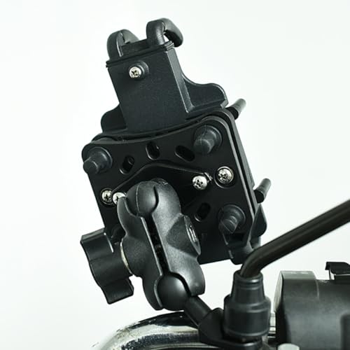 Motorcycle Phone Holder with Anti-Shake Vibration Dampener Bike Phone Mount Compatible with Smartphones for Motorbike and Bicycle Use