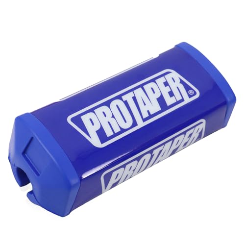 Motorcycle Handlebar Pad Triange Universal Powerspor Chest Sponge Pad for ATVs Dirt Pit Bike Compatible with Motorcross UTV (Blue White)