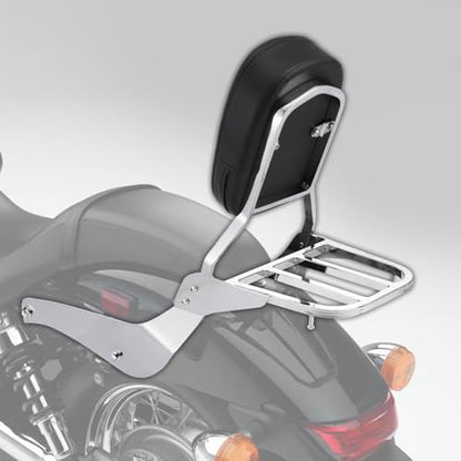 SLMOTO Backrest Sissy Bar Back Rest Luggage Rack Fit for Suzuki Intruder/Volusia VL800 2001-2011 Boulevard C50 2005-2011 Black - color: Fit for Suzuki Intruder