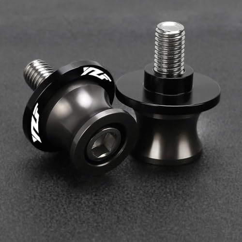 Rear Sliders Stand Screw Motorcycle Accessories 6MM Swingarm Spools Stand Screws Slider for Y&AMAHA YZF R1 R3 R7 R125 Moto Sliders Holder Equipments Parts (Color : YZF Gray) - color: YZF Gray