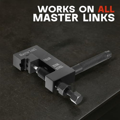 Motorcycle Chain Rivet Tool for Cutting, Pressing, and Riveting Master Links