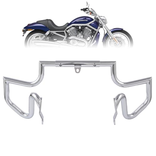 Kinglemc Crash Bar Engine Guard Highway Freeway Bar for Harley V-Rod Vrod Night Rod Muscle VRSC VRSCF VRSCA (Chrome) - color: Chrome