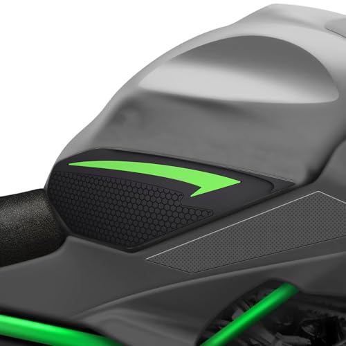 Motorcycle Tank Pads Side Gas Knee Grip Protective for Kawasaki NINJA650(17-24) Z650(19-24) (green) - color: green