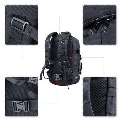 Motorcycle Backpack for Men Riding Helmet Backpacks with Hat Carrier/Storage Waterproof Large Capacity Travel Bag Motorcycle Cycling Gear Accessories