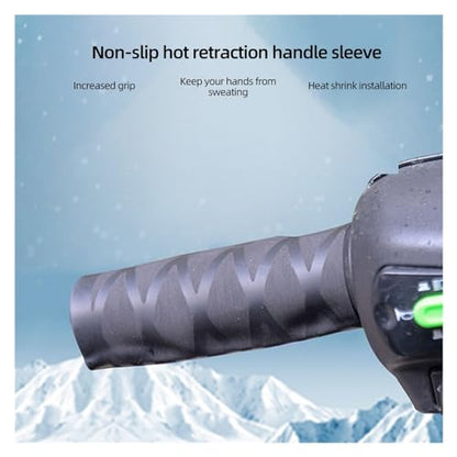 Non-Slip Rubber Grip Glove Motorcycle Handle Cover Universal Heat Shrinkable Grip Cover Sleeve Handlebar Covers Handlebars Grips - color: Handlebar-Black