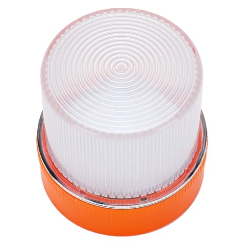 Walfront V16 Traffic Emergency Light LED Strobe Beacon with Magnetized Roof Mount and Hook for Car Motorcycle Roadside Emergencies IP67 Rainproof (Yellow White) - color: Yellow White