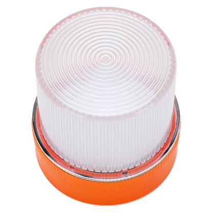 Walfront V16 Traffic Emergency Light LED Strobe Beacon with Magnetized Roof Mount and Hook for Car Motorcycle Roadside Emergencies IP67 Rainproof (Yellow White) - color: Yellow White