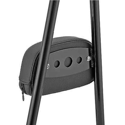 Mofun Tall Gloss Black Detach Passenger Backrest Sissy Bar with Pad Compatible with Harley Softail Deluxe Heritage Classic Street Bob 2018-2025 etc