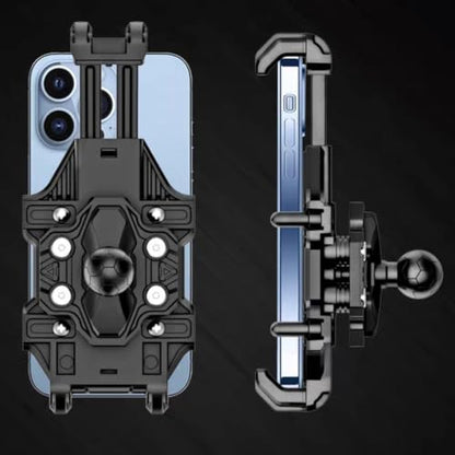 Motorcycle Phone Holder Vibration Dampener AntiShake Motorcycle Phone Mount - color: Rearview mirror mode