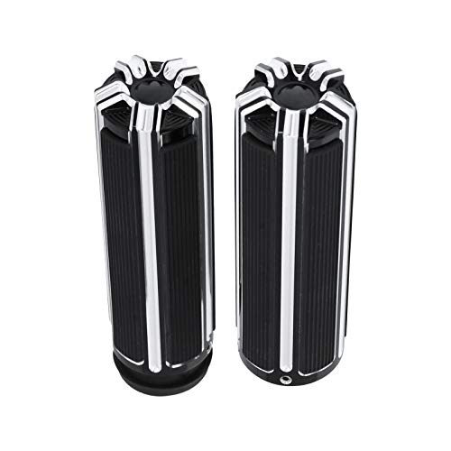 1" Electronic Throttle Defiance Handlebar Grips 25mm Hand Grips Fit for Harley Touring Street Glide Road King Road Glide Electra Glide - color: #4 Black