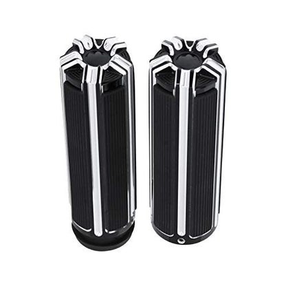 1" Electronic Throttle Defiance Handlebar Grips 25mm Hand Grips Fit for Harley Touring Street Glide Road King Road Glide Electra Glide - color: #4 Black