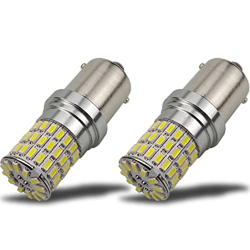 iBrightstar 9-30V Extremely Bright 1156 1141 1003 BA15S LED Bulbs Replacement for Back Up Reverse Lights,Brake Tail Lights and Rv Camper Lights, Xenon White - color: Xenon White, style: 1156