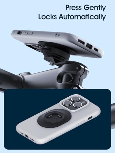 sincetop Bike Phone Mount - Series Q [ Quad ] - Mountain Bicycle Stem Phone Holder - Quick Lock & Release - Aluminum Handlebar Cycling Cell Holder for MTB Ebike Road Electric Gravel Bikes - size: SE - Standard, style: [SE] Stem Mount - Series Q
