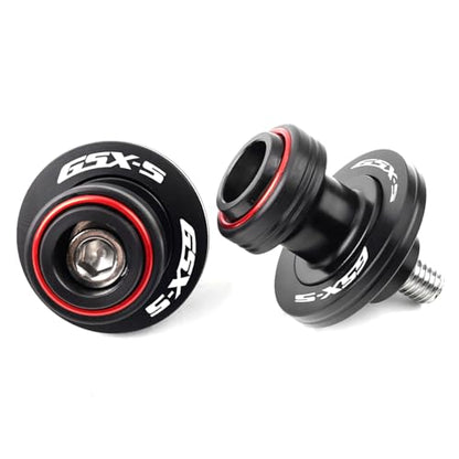 Compatible With GSXS 750 GSX S750 950 GSXS 1000 GT 1000GX 1000F GSX8S 2025 GSX-S 750 CNC M8 Motorcycle Swingarm Spool Sliders Stand Screws (Red) - color: Red