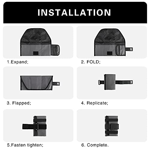 Rhinowalk Bike Saddle Bag Bicycle Under Seat Bag Repair Tools Pouch Frame Bag for Mountain Road Bike Cycling Accessories - color: Grey