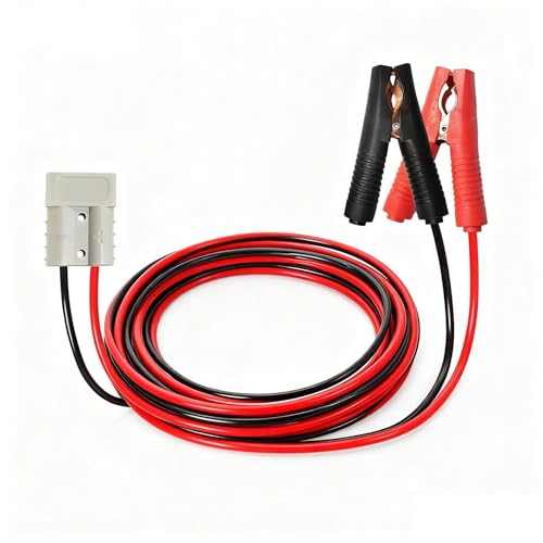 50A Anderson Connector to Alligator Clip 600V Quick Connector Plug Battery Clip 10AWG Battery Alligator Clip with Cable for Trucks,Automobiles,forklifts - size: Anderson-Clip 1m(Pure Copper Wire)