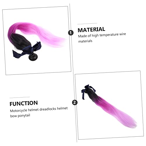 OUNONA Sucker Motorcycle Ponytail Decorative Braid Replaceable Adornment for Motorcycle Stylish Pigtail Accessory Light Durable Practical Design