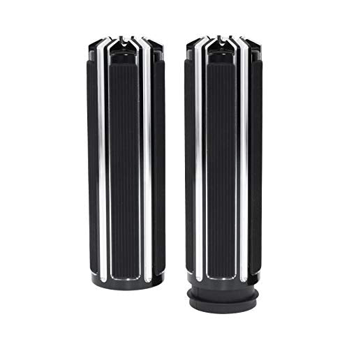 1" Electronic Throttle Defiance Handlebar Grips 25mm Hand Grips Fit for Harley Touring Street Glide Road King Road Glide Electra Glide - color: #4 Black