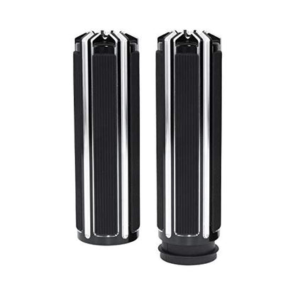 1" Electronic Throttle Defiance Handlebar Grips 25mm Hand Grips Fit for Harley Touring Street Glide Road King Road Glide Electra Glide - color: #4 Black