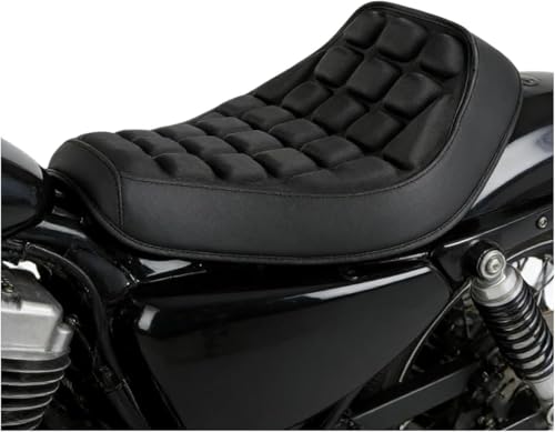 Motorcycle Seat Cushion for Yamaha V Star 650 Custom 1998–2017, Seat Pads with Eva Foam-Shock Absorbing Waterproof Non-Slip Base Motorcycle Accessories - color: A