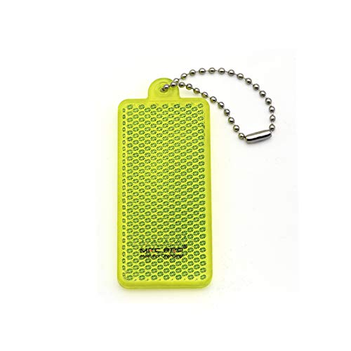 Safety Reflectors - Stylish Reflective Gear for Jackets, Bags, Purses, Backpacks, Strollers and Wheelchairs Rectangle - color: Green-2-Pack