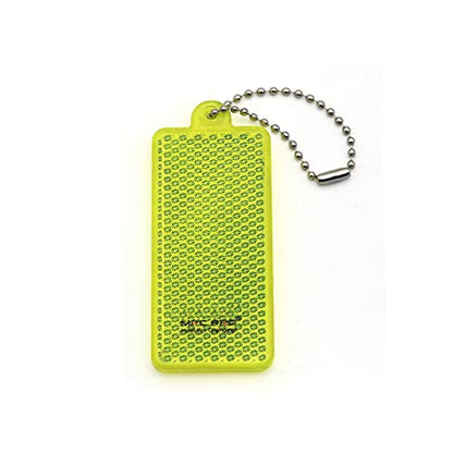 Safety Reflectors - Stylish Reflective Gear for Jackets, Bags, Purses, Backpacks, Strollers and Wheelchairs Rectangle - color: Green-2-Pack