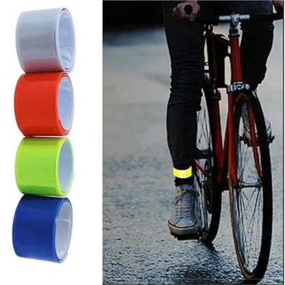 28pcs Reflective Bands for Wrist Arm Ankle Leg High Visibility Reflect Straps for Night Walking Running Reflective Strips Warning Tape - color: Blue
