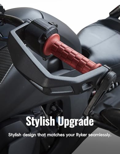 Handguards for Can Am Ryker, 2PCS Aluminum Hand Guard Handlebars Protectors Kits for Can Am Ryker 900, 600, Sport & Rally Edition All Models 2019-2024 Accessories (Replaces #219400998),Black