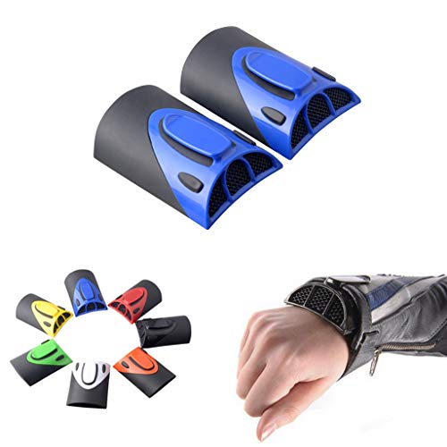 Goldfire Cooling Arm Sleeves 1 Pair Motorcycle Cooling System Jacket Sleeve Vent for Riding Warm Weather Accessories - color: Blue Clip-on Jacket Vents